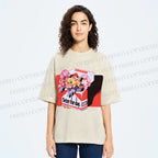 Unisex Flowers in Cigarette Box Seize the day Printed Washed Tee