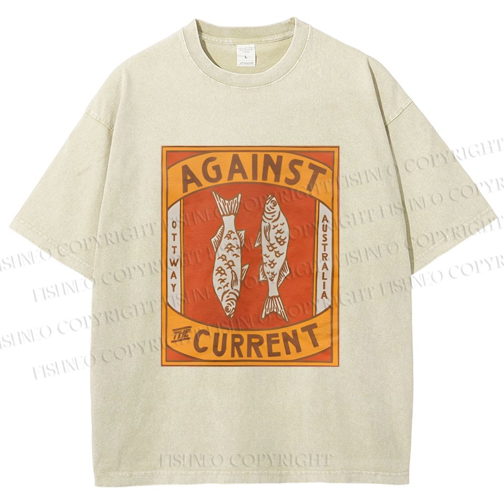 Unisex Against The Current Printed Washed Tee