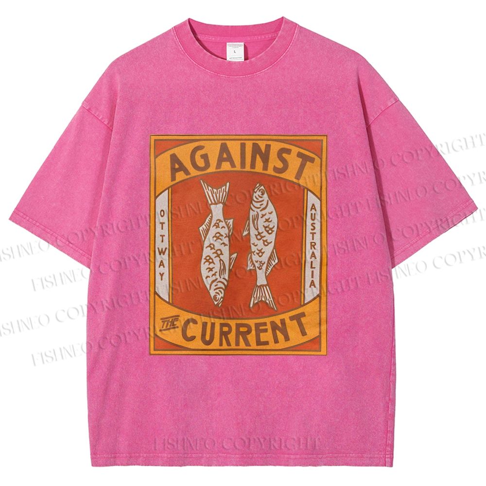 Unisex Against The Current Printed Washed Tee