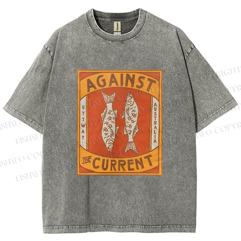 Unisex Against The Current Printed Washed Tee