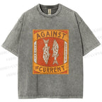 Unisex Against The Current Printed Washed Tee