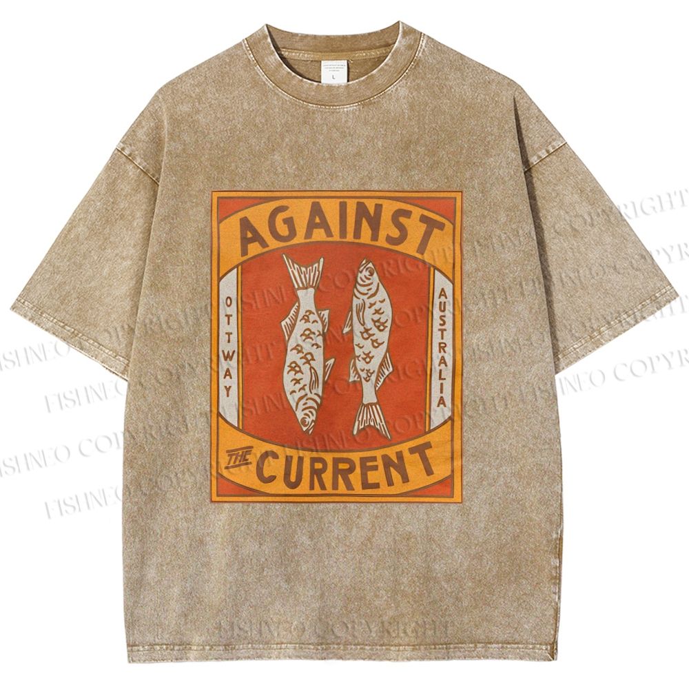 Unisex Against The Current Printed Washed Tee