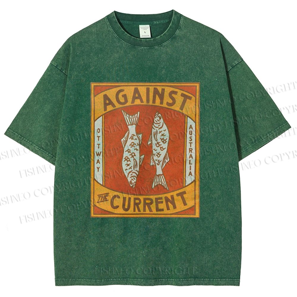 Unisex Against The Current Printed Washed Tee