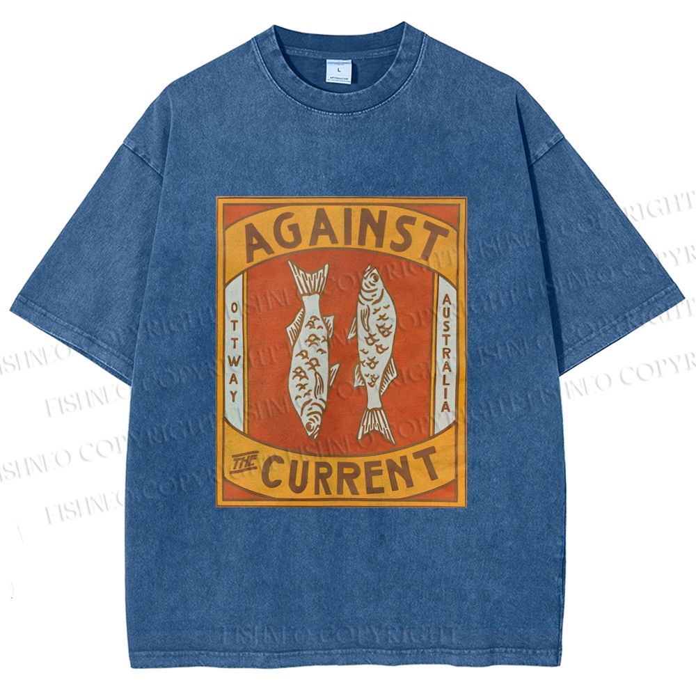 Unisex Against The Current Printed Washed Tee