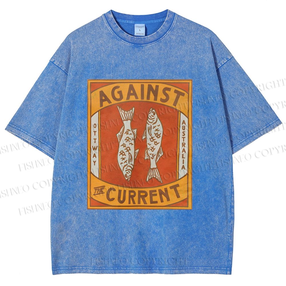 Unisex Against The Current Printed Washed Tee