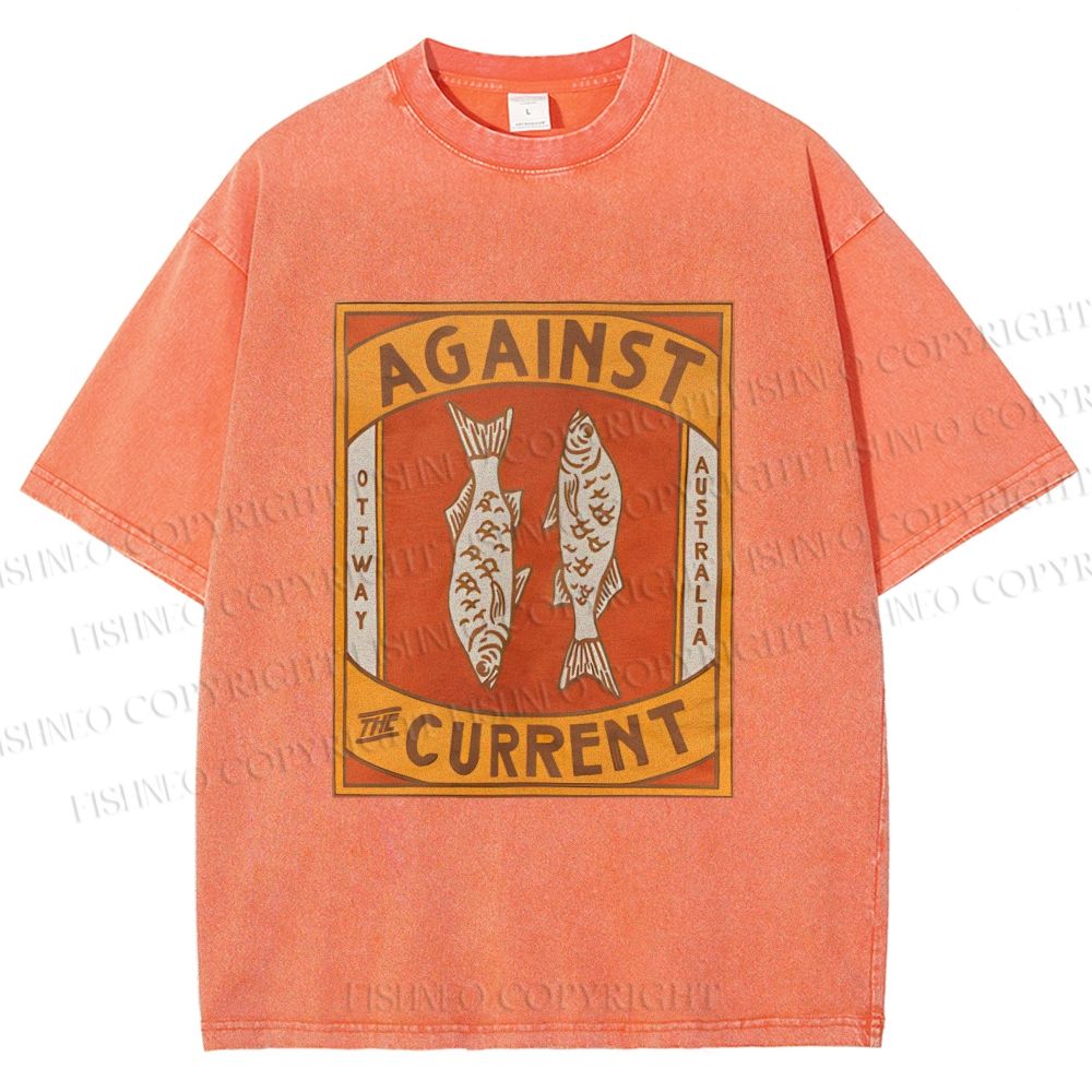 Unisex Against The Current Printed Washed Tee