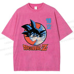 Unisex Dragon Ball Goku Printed Washed Tee