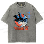 Unisex Dragon Ball Goku Printed Washed Tee