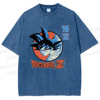 Unisex Dragon Ball Goku Printed Washed Tee