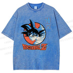 Unisex Dragon Ball Goku Printed Washed Tee