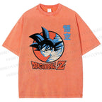 Unisex Dragon Ball Goku Printed Washed Tee