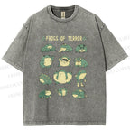 Unisex Frogs Of Terror Printed Washed Tee
