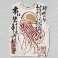 Unisex Japanese Retro Octopus Printed Tank Top