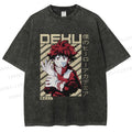 Unisex My Hero Academia Deku Printed Washed Tee