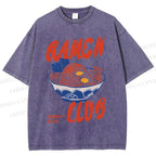Unisex Ramen Club Printed Washed Tee
