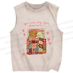 Unisex Rabbits Sleeping You can try again tomorrow Printed Washed Tank Top