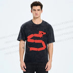 Unisex Dachshund Dog Printed Washed Tee