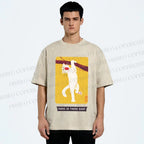 Unisex Hang In There Baby Printed Washed Tee