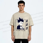 Unisex Gon Freecss Hunter Printed Washed Tee