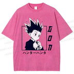 Unisex Gon Freecss Hunter Printed Washed Tee