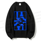 Unisex Geometric Dachshund Dog Printed Sweatshirt