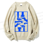 Unisex Geometric Dachshund Dog Printed Sweatshirt