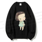 Unisex Yoshitomo Nara lollipop Printed Sweatshirt