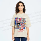 Unisex Japanese Arale Norimaki Anime Printed Washed Tee