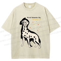 Unisex World Dalmatian Day Dog Printed Washed Tee