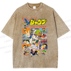 Unisex Arale Norimaki Printed Washed Tee