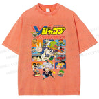 Unisex Arale Norimaki Printed Washed Tee