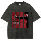 Unisex Cowboy Bebop Printed Washed Tee