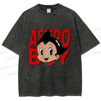 Unisex Astro Boy Printed Washed Tee
