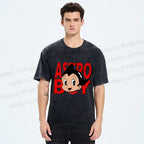 Unisex Astro Boy Printed Washed Tee