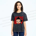 Unisex Astro Boy Printed Washed Tee