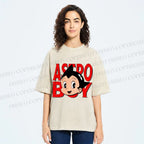 Unisex Astro Boy Printed Washed Tee