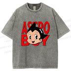 Unisex Astro Boy Printed Washed Tee