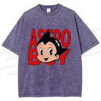 Unisex Astro Boy Printed Washed Tee