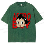 Unisex Astro Boy Printed Washed Tee