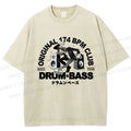 Unisex Drum And Bass Printed Washed Tee