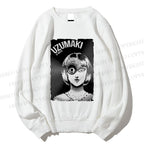 Unisex Uzumaki Junji Ito Printed Sweatshirt