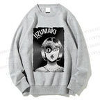 Unisex Uzumaki Junji Ito Printed Sweatshirt