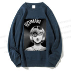 Unisex Uzumaki Junji Ito Printed Sweatshirt
