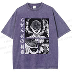 Unisex Uzumaki Junji Ito Printed Washed Tee