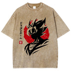 Unisex Dragon Ball Goku Printed Washed Tee