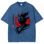Unisex Dragon Ball Goku Printed Washed Tee