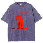 Unisex I'll Be Very Good Dog Printed Washed Tee