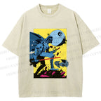 Unisex Star Wars Graffiti Printed Washed Tee