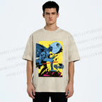 Unisex Star Wars Graffiti Printed Washed Tee