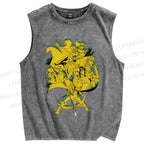 Unisex Zelda Graffiti Printed Washed Tank Top